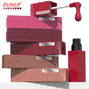 Batom gloss em tubo quadrado, 8 cores, aveludado mate, suave, fácil de aplicar, à prova d'água, volumizador tridimensional