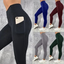 Leggings Fitness Feminina Cintura Alta com Bolso , Treino, Corrida, Elastano, Levanta Bumbum, Calça Casual Justa