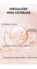 Corretivo Cremoso Matte: À prova d'água, leve e de longa duração, cobertura total para olhos, acne e sardas, maquiagem corretiva