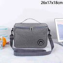 Bolsa de Mão para Marmita Simples Bolsa de Armazenamento Quadrada Térmica Bolsa de Alumínio Espessa Bolsa Bento Grande Capacidade Bolsa de Piquenique Com Compartimento para Arroz