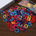 50/100 Peças de Elásticos de Cabelo para Crianças, Coloridos de Nylon