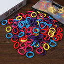 50/100 Peças de Elásticos de Cabelo para Crianças, Coloridos de Nylon