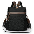 Mochila com Bordado Matelassê  Novo Estilo Coreano Versátil de Grande Capacidade, Bolsa de Ombro de Couro Resistente à Água