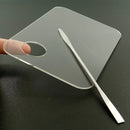 Paleta de Maquiagem Redonda Quadrada de Acrílico Transparente para Base, Ferramenta de Beleza Colorida, Fácil de Limpar
