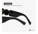 Óculos de Sol LONSY Fashion Square Feminino Marca Design Preto Degradê Óculos de Sol UV400