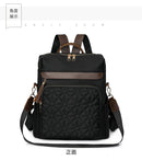 Mochila com Bordado Matelassê  Novo Estilo Coreano Versátil de Grande Capacidade, Bolsa de Ombro de Couro Resistente à Água