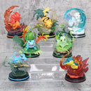 Figura de Anime Pokémon Vulpix Versão de Cenas Brinquedos Figurinha PVC Modelo Coleção Bonecos caixa surpresa caixa misteriosa presente