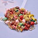 6/16 Peças Estilos Mistos Frutas Banana Morango Melancia Vegetais Repolho Cogumelo Cenoura Pingente Para Fazer Joias