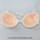 Sutiã de Silicone Invisível Push Up Sexy sem Alças, Adesivo, Costas Nuas