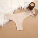 KIT 3 Peças Calcinhas Maillard Sem Costura Ultrafinas Calcinhas Brasileiras de Seda Gelada Sexy Tanga de Cintura Baixa Feminina Sólida
