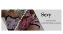 Conjunto de 2 Peças de Pijama Feminino: Shorts e Top , Estampa, Lingerie Sexy, Regata