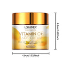 Creme Facial de Vitamina C Retinol Suavizante de Rugas Hidratante Firmador Ácido Hialurônico Clareador Reparador Creme de Cuidados com a Pele Suavizante Clareador