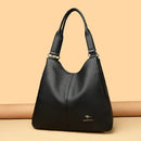 Bolsa Hobo com Alça Superior de Couro para Mulheres, Bolsas Femininas de Lazer, Bolsas de Ombro, Carteiras da Moda, Bolsas Vintage, Bolsa Tote de Grande Capacidade