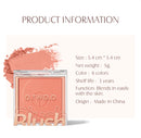 Paleta de Blush Mineral Suave 6 Cores Matte Pó de Longa Duração Sombra Natural para Contorno das Bochechas Make de Beleza
