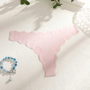 Calcinhas Sexy Sem Costura Femininas com Design Ondulado, Calcinha Ultraleve em Seda Gelada, Sexy, Cintura Baixa, Fio Dental Feminino, Lisa