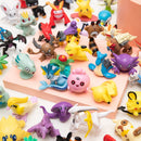 Figuras de Anime Pokémon Tamanho Grande Aleatório 10/20/30/40/50PCS Modelo de Ação Brinquedo Fofo Pikachu Original 4-6CM Presentes de Aniversário para Crianças