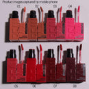 Batom gloss em tubo quadrado, 8 cores, aveludado mate, suave, fácil de aplicar, à prova d'água, volumizador tridimensional