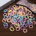 50/100 Peças de Elásticos de Cabelo para Crianças, Coloridos de Nylon
