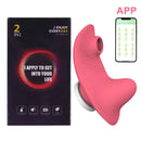 App Vibrador de calcinha para mulheres Controle remoto Bluetooth Chupador de clitóris Mini  18+