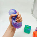 Cubo de Brinquedo Sensorial Macio e Pegajoso Needoh para Alívio de Estresse, Recheado com Bola de Gel Esticável Macia Ice blind box Slow Rebound