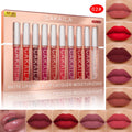 CAKAILA 10pcs/conjunto Gloss Labial Nude Fosco Aveludado Batom Líquido à Prova d'Água de Longa Duração Hidratante
