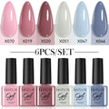 Kit de Esmalte em Gel 6 Peças/Conjunto 7ml , Semi Permanente Removível UV Verniz para Unhas de Gel