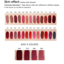 Batom Líquido Nude Fosco NICEFACE à Prova d'Água, de Longa Duração, Brilho Labial Sexy, Tintura de Veludo Vermelho, Maquiagem Feminina, Cosméticos