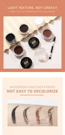 Creme para Sobrancelha 3D, Realçador de Sobrancelhas com Cor Natural, Gel Cera à Prova d'Água