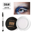 Creme para Sobrancelha 3D, Realçador de Sobrancelhas com Cor Natural, Gel Cera à Prova d'Água