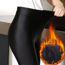 Leggings Femininas Tamanho 6XL Grande, Meias-Calças Térmicas de Inverno, Forro Fino de Lã, Cintura Alta, Sexy, Slim, Calças Elásticas, Leggings Femininas com Brilho