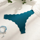 Calcinhas Sexy Sem Costura Femininas com Design Ondulado, Calcinha Ultraleve em Seda Gelada, Sexy, Cintura Baixa, Fio Dental Feminino, Lisa