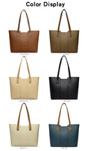 Bolsa de Cor Sólida para Mulheres Bolsas de Ombro de Designer Bolsa Transversal de Couro Macio de Luxo Bolsa Tote de Grande Capacidade Grandes