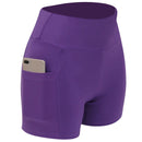 Shorts Feminino Esportivas Base Alta Elasticidade Tamanho Plus Calças de Fitness