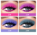 Sombras Líquidas Matte em 24 Cores Creme Nude Maquiagem para Olhos Longevidade Sombras em Bastão Blush Roxo Verde Azul Vermelho Contorno