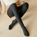 Meias polares grossas, leggings de inverno quentes, collants femininos forrados com lã, meias-calças efeito pele, calças de lã translúcidas falsas