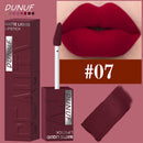 Batom gloss em tubo quadrado, 8 cores, aveludado mate, suave, fácil de aplicar, à prova d'água, volumizador tridimensional