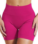 Shorts de verão femininos de cintura baixa, sem costura, shorts de academia, shorts de yoga, shorts de corrida e shorts de treino ciclismo de alta elasticidade