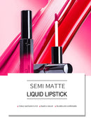 Batom Líquido Semi Fosco Pudaier Maquiagem para Lábios Hidratante Metade Gloss Labial Cosméticos Hidratante Gloss Batom