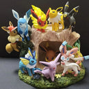Figura de Anime Pokémon Vulpix Versão de Cenas Brinquedos Figurinha PVC Modelo Coleção Bonecos caixa surpresa caixa misteriosa presente