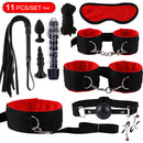 Kits BDSM Vibradores de bondage sexual Brinquedos sexuais para Casais Adultos 18 Algemas acessórios eróticos plugue anal Dildo Loja de Brinquedos Sexy