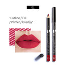 Batom Matte Lápis Delineador Labial Maquiagem À Prova D'Água Tinta Labial Sexy Batom Matte de Longa Duração Hidratante Caneta Delineador Labial 1 Peça