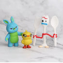 7pcs/conjunto Toy Story 4 Figuras de Ação Brinquedos Woody Jessie Buzz Lightyear Forky Pig Bear