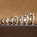 1 Par de Brincos de Aço Inoxidável com Pequeno Zircônia Cristal Brinco Fino de Helix Tragus Brincos de Cartilagem Joias para Piercing