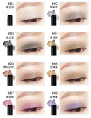 Caneta de maquiagem para olhos cor perolada, bastão iluminador, sombra rotativa, acabamento matte, à prova d'água, resistente ao suor, não borra facilmente, maquiagem colorida