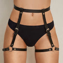 Arnês de perna Bandagem Liga sexy na coxa Cinto de arnês de quadril Cinto de espada gótica Roupas fetichistas BDSM Arreios eróticos adultos
