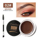 Creme para Sobrancelha 3D, Realçador de Sobrancelhas com Cor Natural, Gel Cera à Prova d'Água