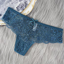 Tanga de Renda Sexy Feminina Calcinha Cintura Baixa Lingerie Transparente Feminina Recortada Calcinha Confortável com Elasticidade