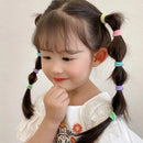 50/100 Peças de Elásticos de Cabelo para Crianças, Coloridos de Nylon