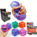 Cubo de Brinquedo Sensorial Macio e Pegajoso Needoh para Alívio de Estresse, Recheado com Bola de Gel Esticável Macia Ice blind box Slow Rebound