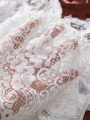 Conjunto de Camisola Ultra Sexy de Tule com Sutiã Decote V e Saia Aberta  Transparente Lingerie Kit de Luxo